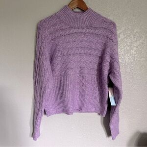 Witty Fox Crochetted Over Sized Pull Over Sweater Women’s Purple Size Small